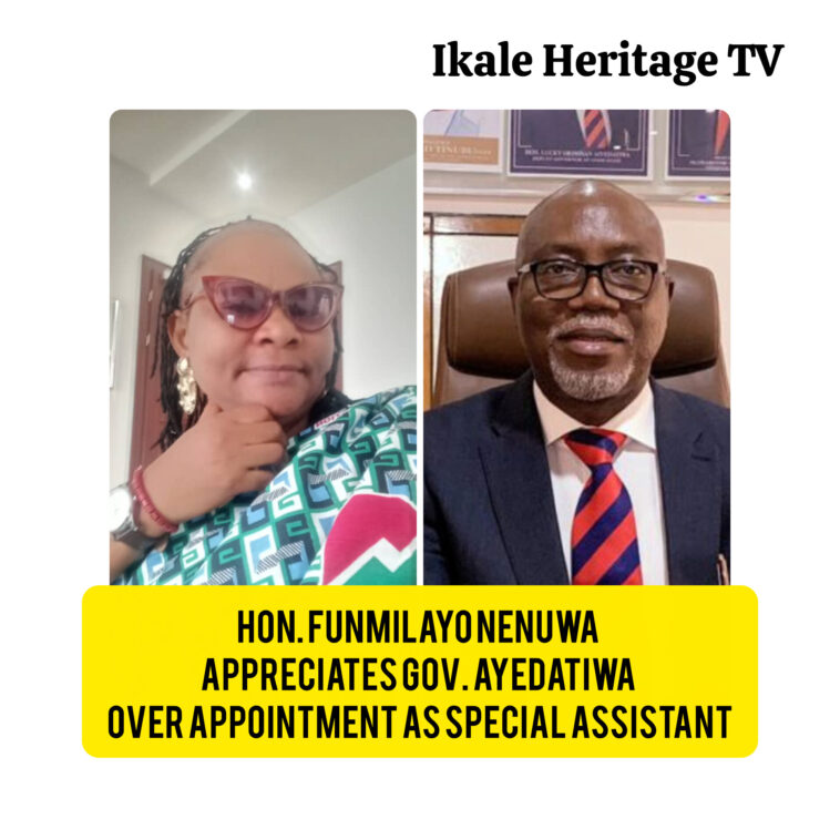 HON. FUNMILAYO NENUWA APPRECIATES GOV. AYEDATIWA OVER APPOINTMENT AS SPECIAL ASSISTANT 